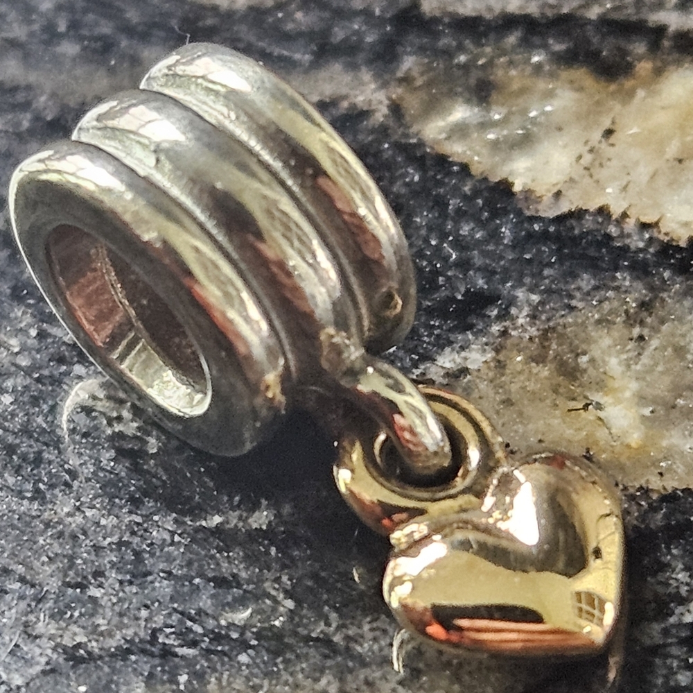 PANDORA Heart with 14K Gold Dangle No. 790173